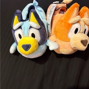 Kids Cartoon Character Slippers - Blue and Orange